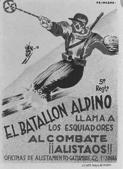 Cartel del Batallón Alpino
